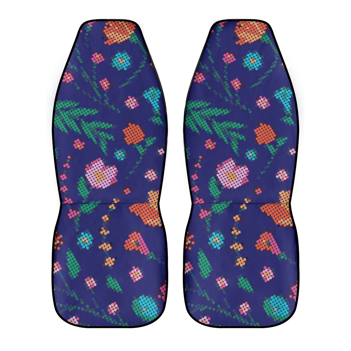 Métis Digital Dotted Floral Front Car Seat Covers