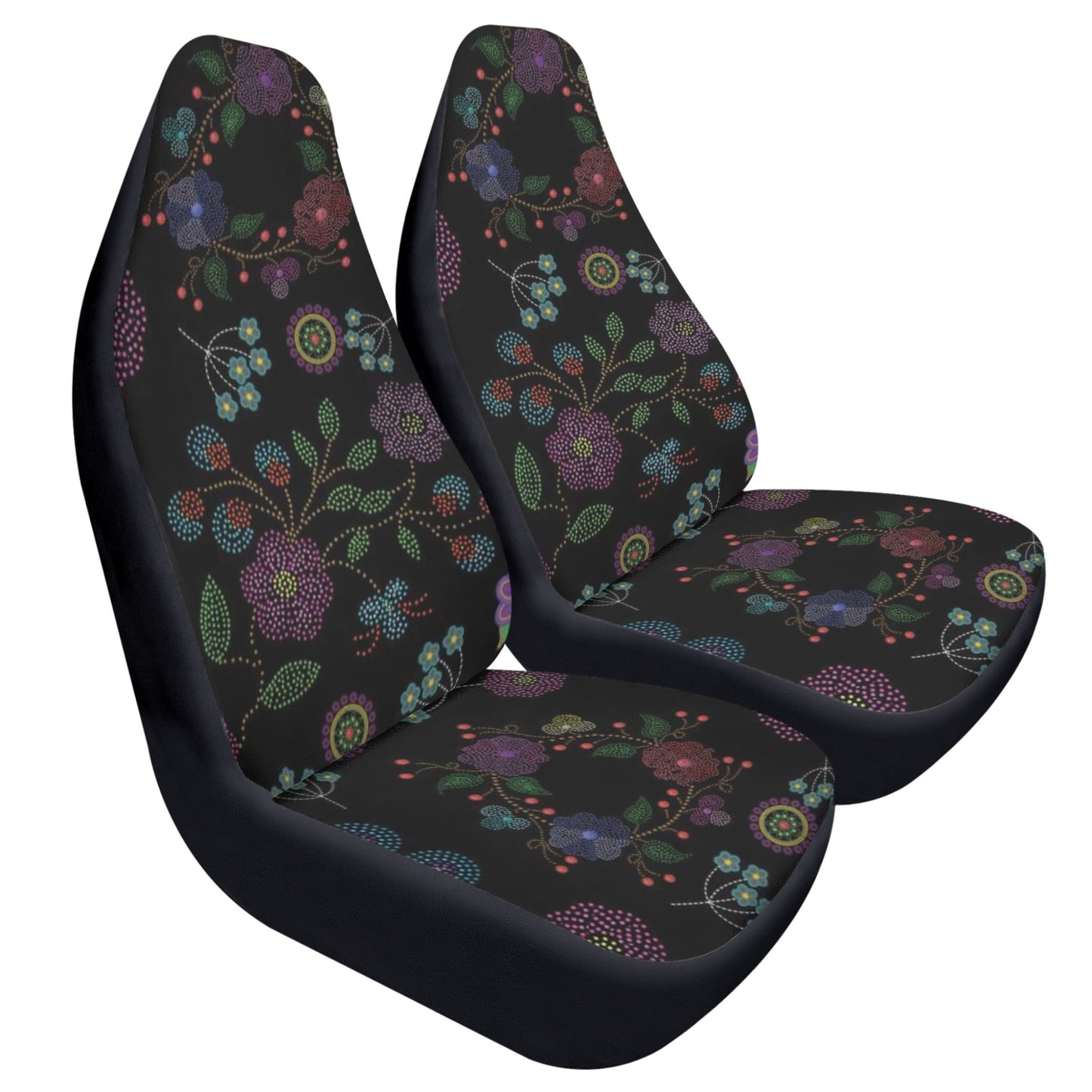 Métis Floral Dotted Front Car Seat Covers