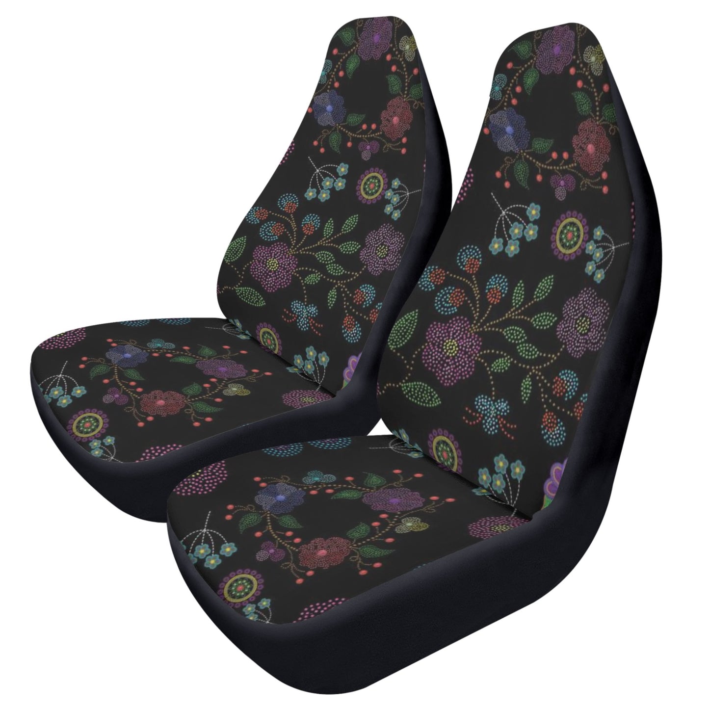 Métis Floral Dotted Front Car Seat Covers