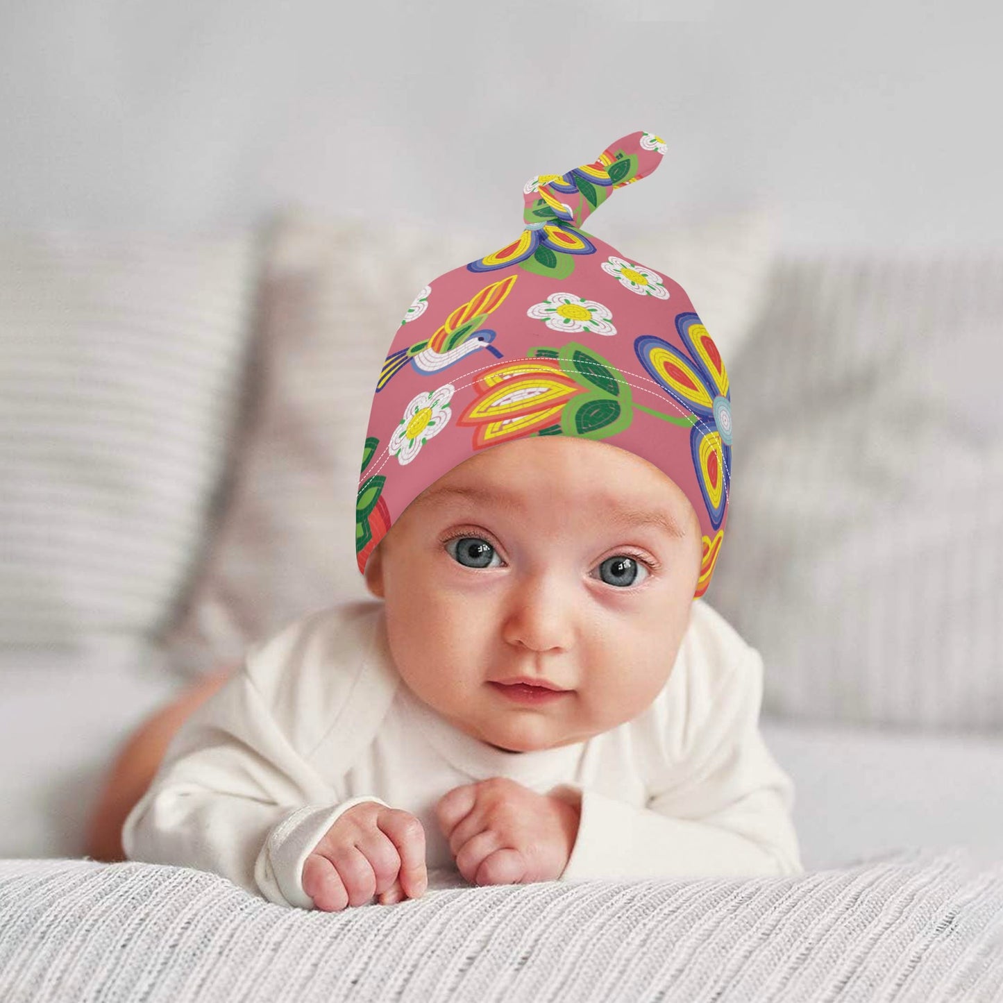 Métis Floral Beaded Newborn Set