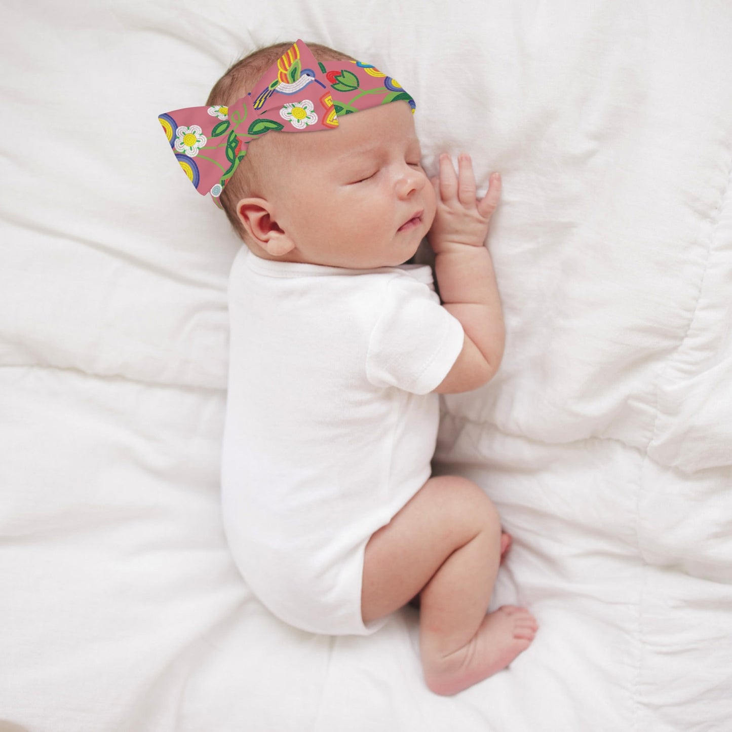 Métis Floral Beaded Newborn Set