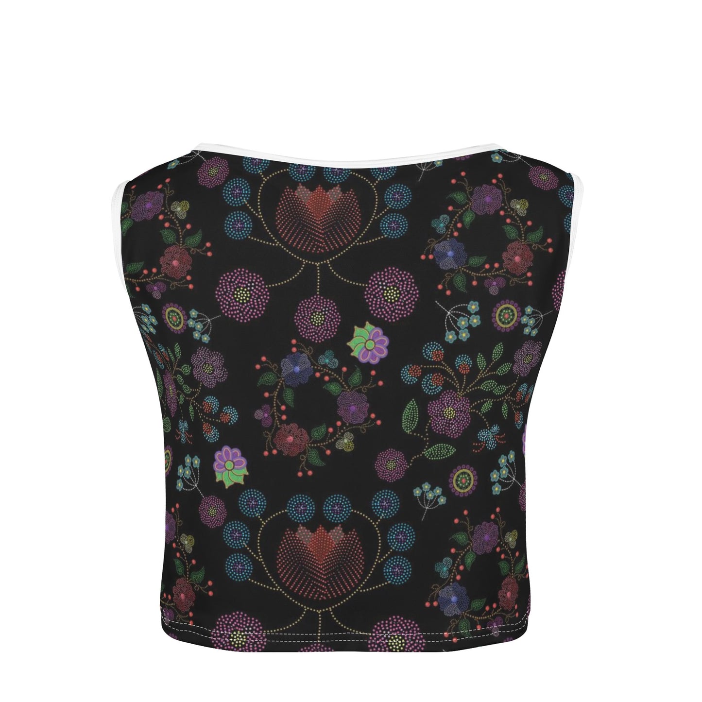 Women's Métis Floral Dotted Sleeveless Crop Top