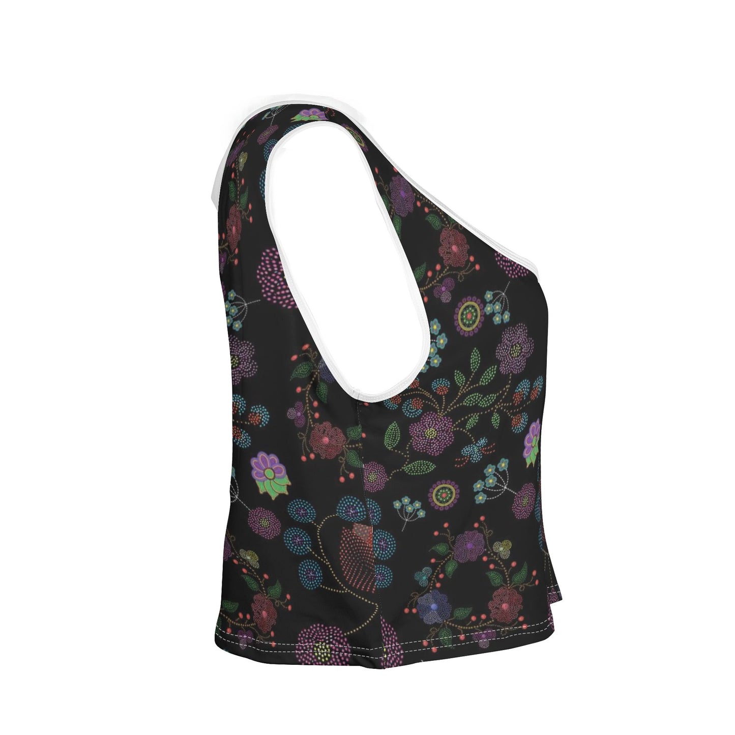 Women's Métis Floral Dotted Sleeveless Crop Top