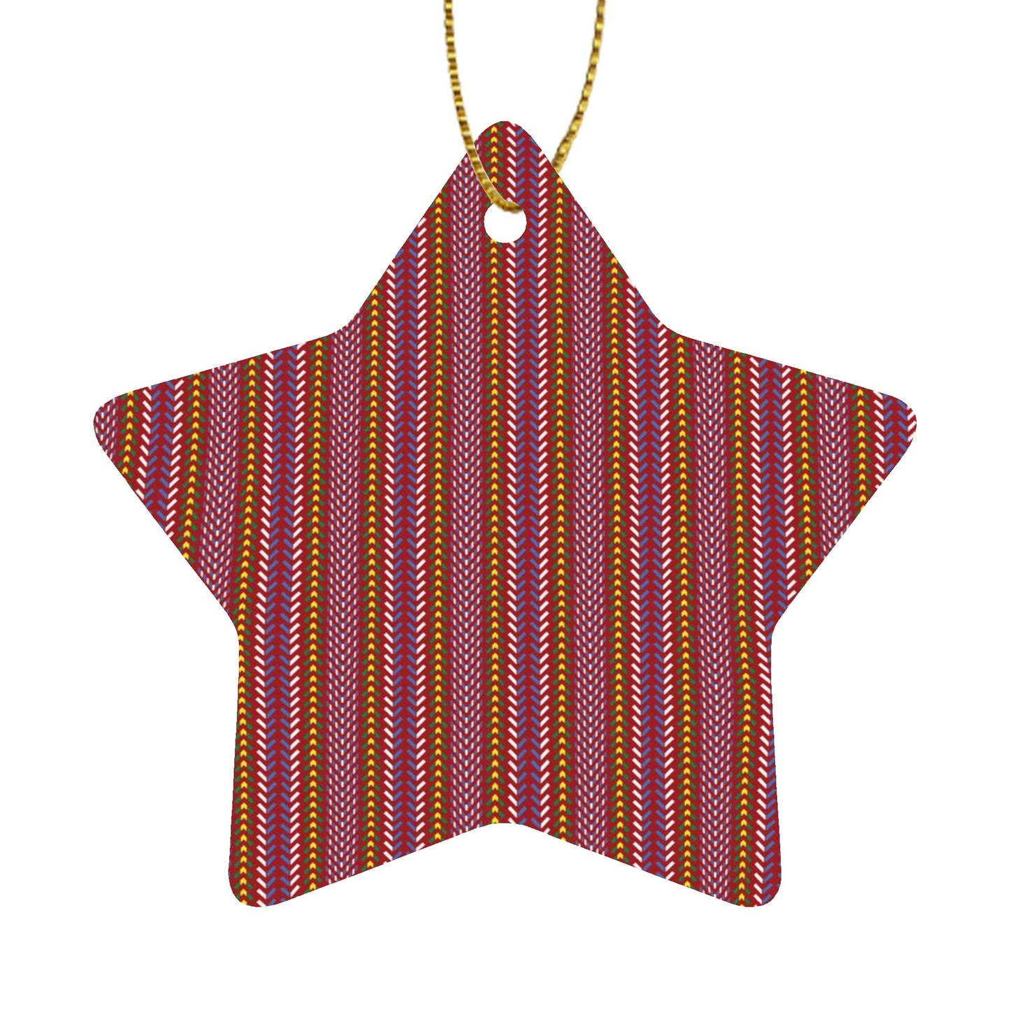 Métis Sash Christmas Ceramic Ornament