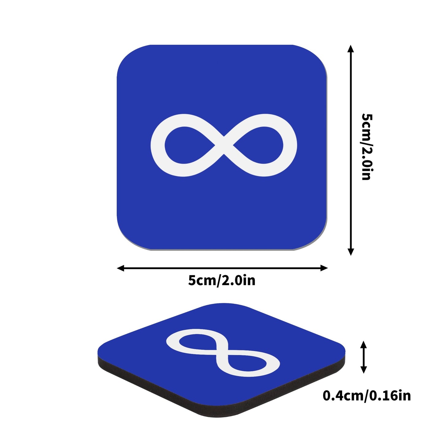 Métis Infinity Flag Magnet Set