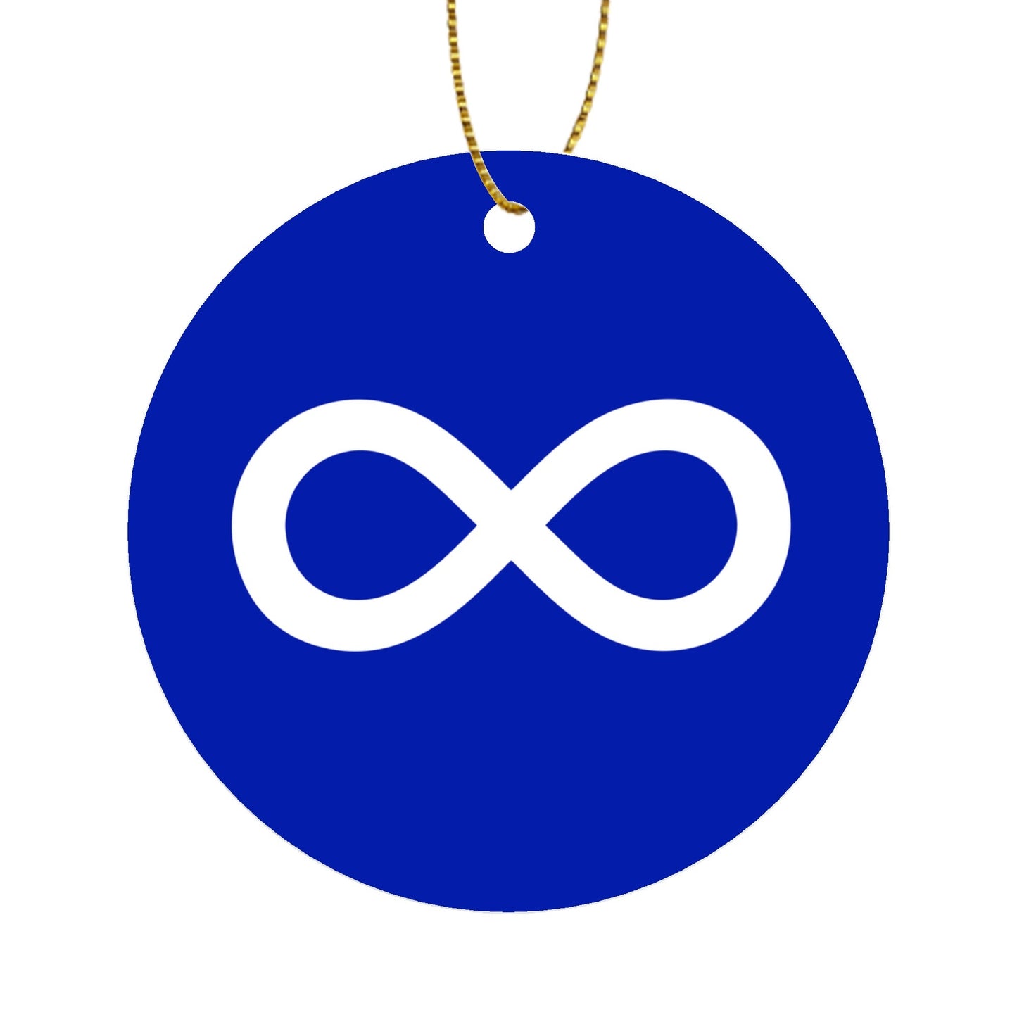 Métis Infinity Flag Round Ornament Set