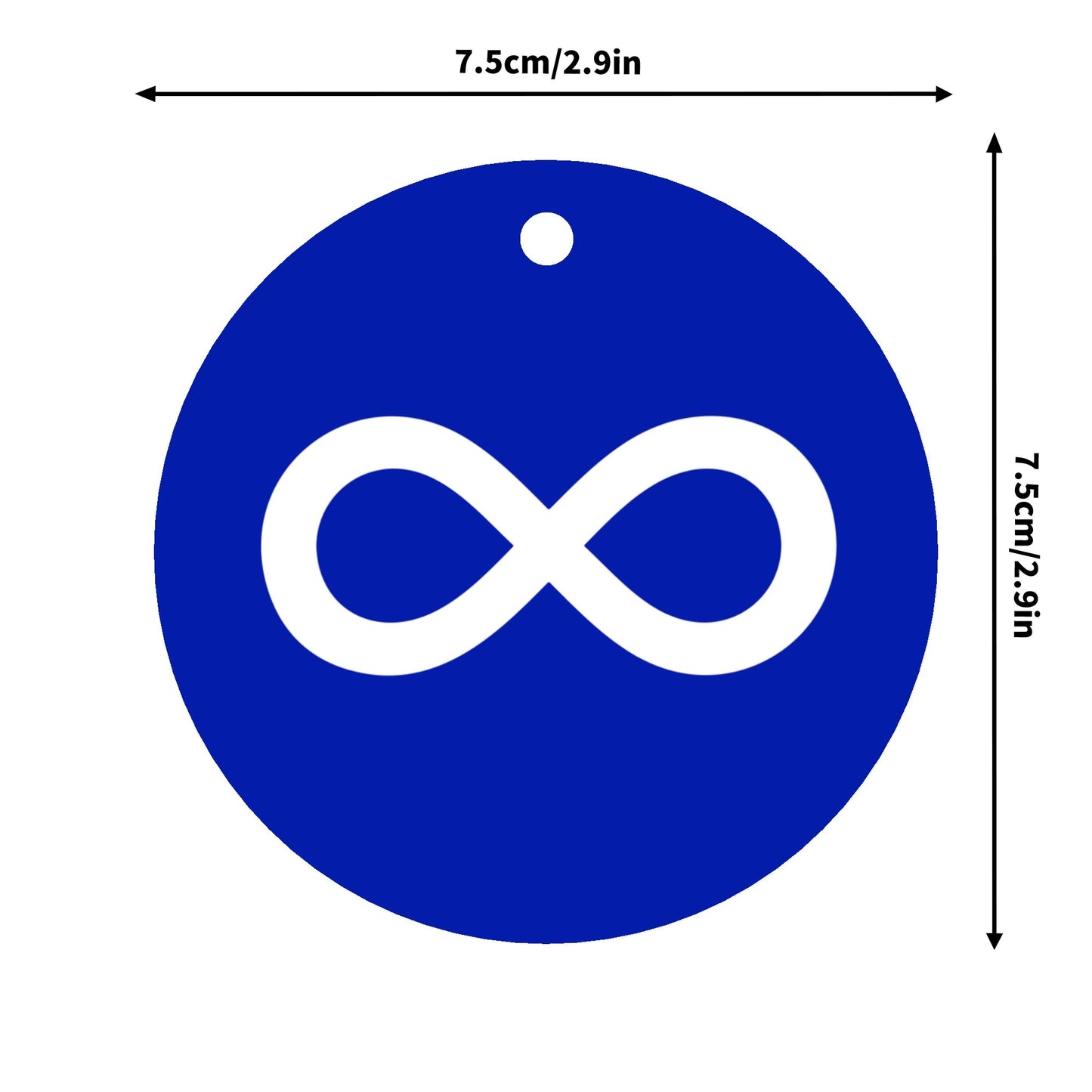 Métis Infinity Flag Round Ornament Set