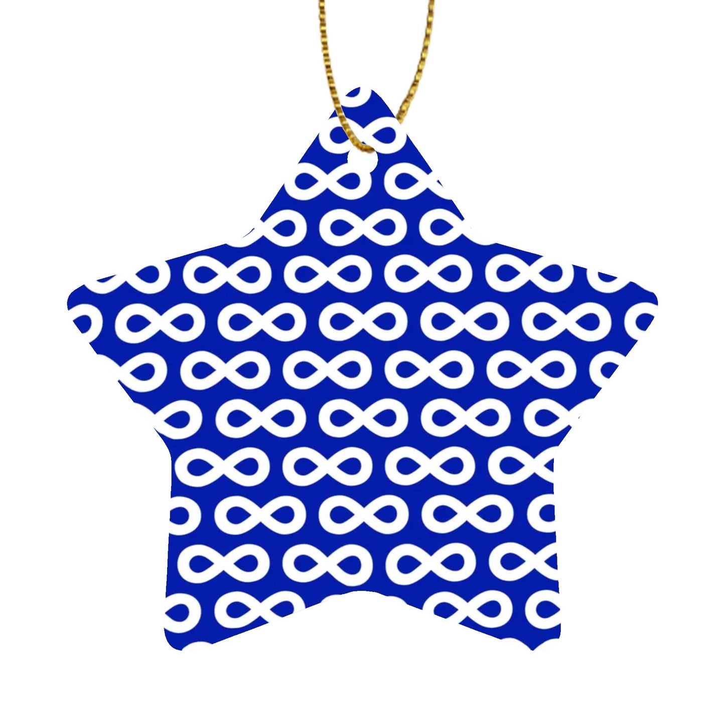 Métis Infinity Christmas Ceramic Ornament