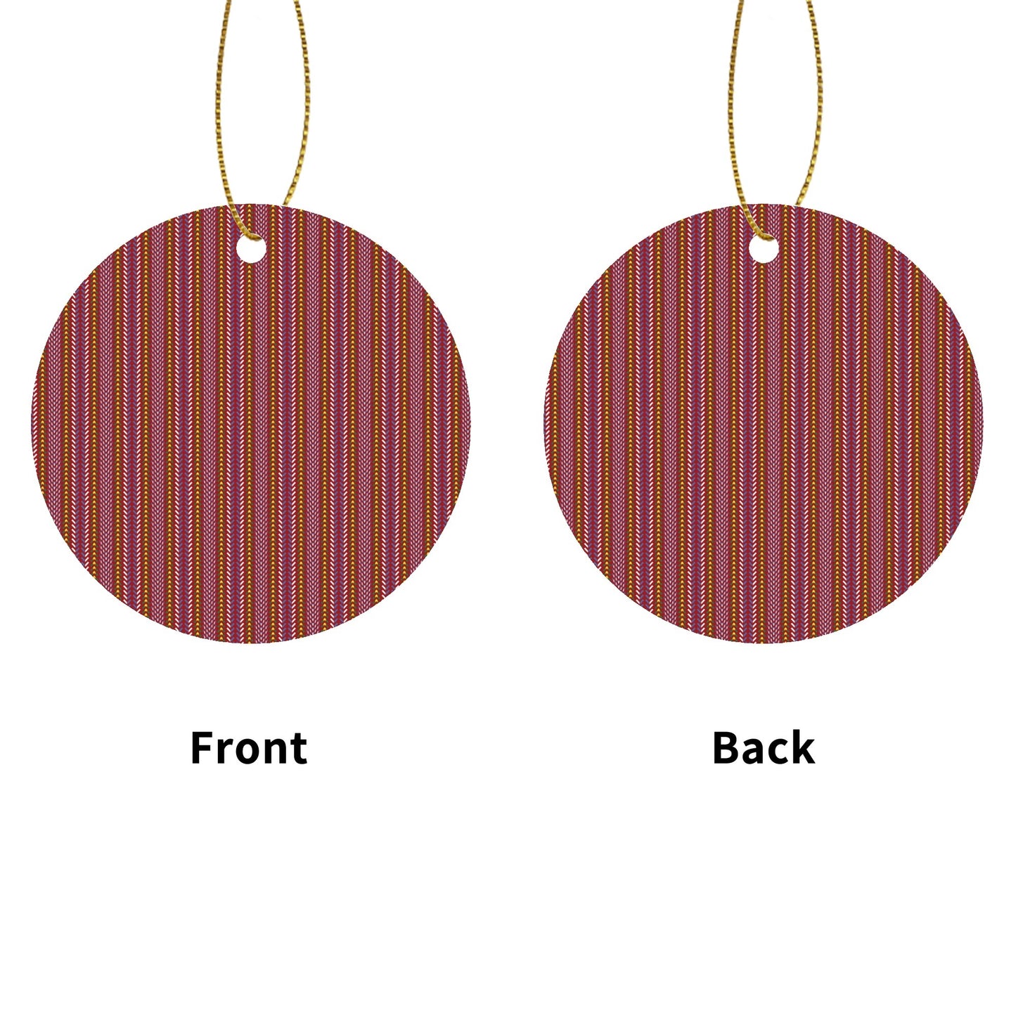 Métis Sash Round Ornament Set