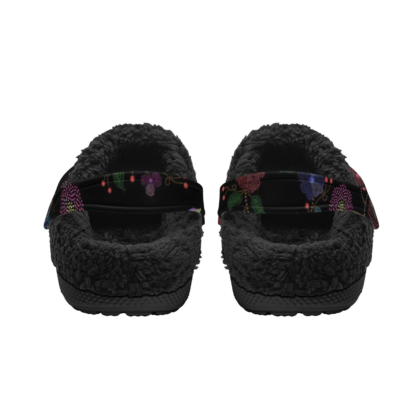 Unisex Métis Floral Dotted Fleece Lined Clogs