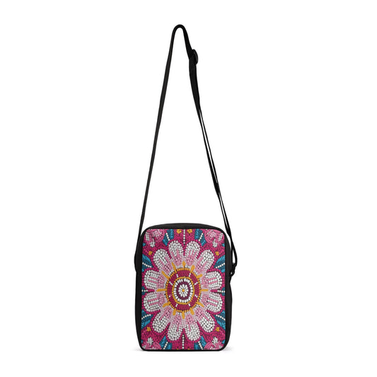 Beaded Flower Cross Body Bag