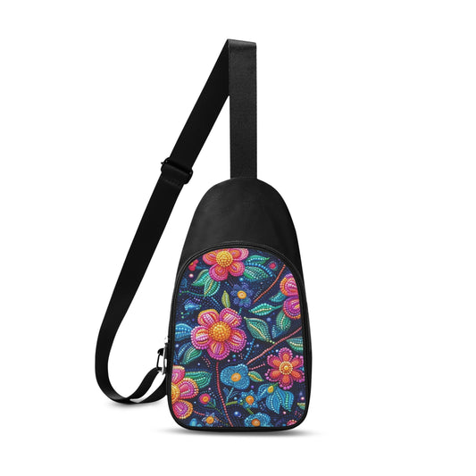 Dotted Floral Chest Bag