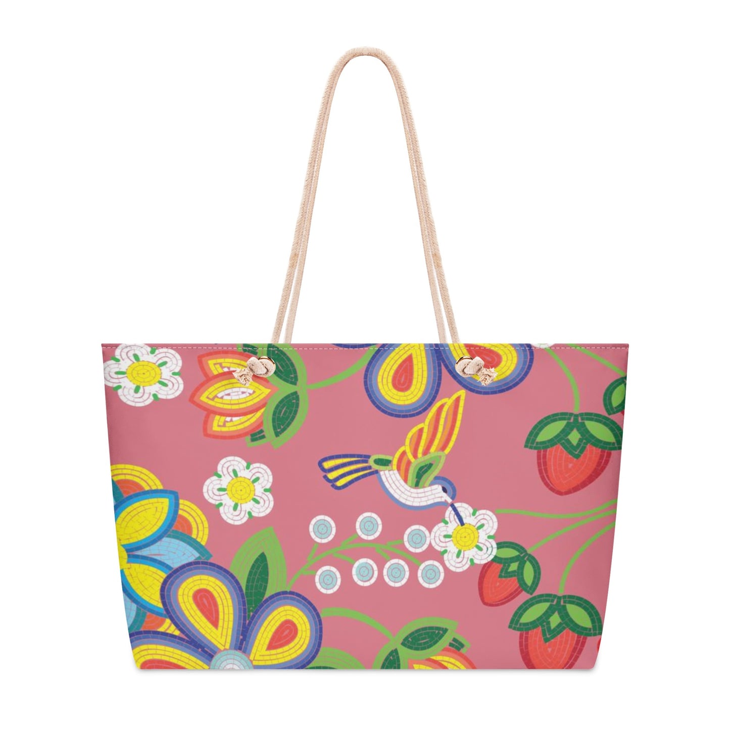 Métis Floral Beaded Weekender Tote Bag