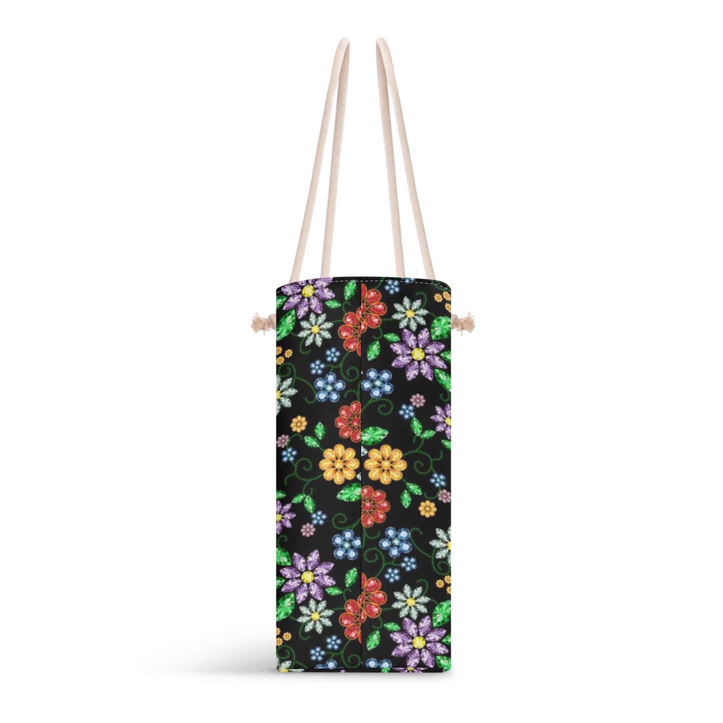 Métis Inspired Floral Beaded Weekender Tote Bag