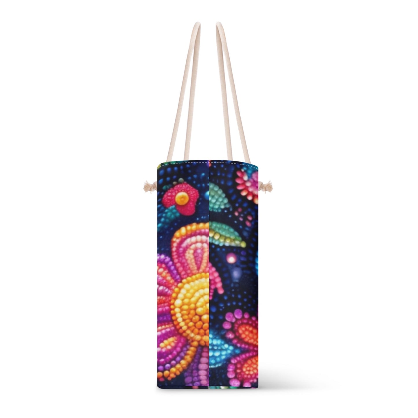 Dotted Floral Weekender Tote Bag
