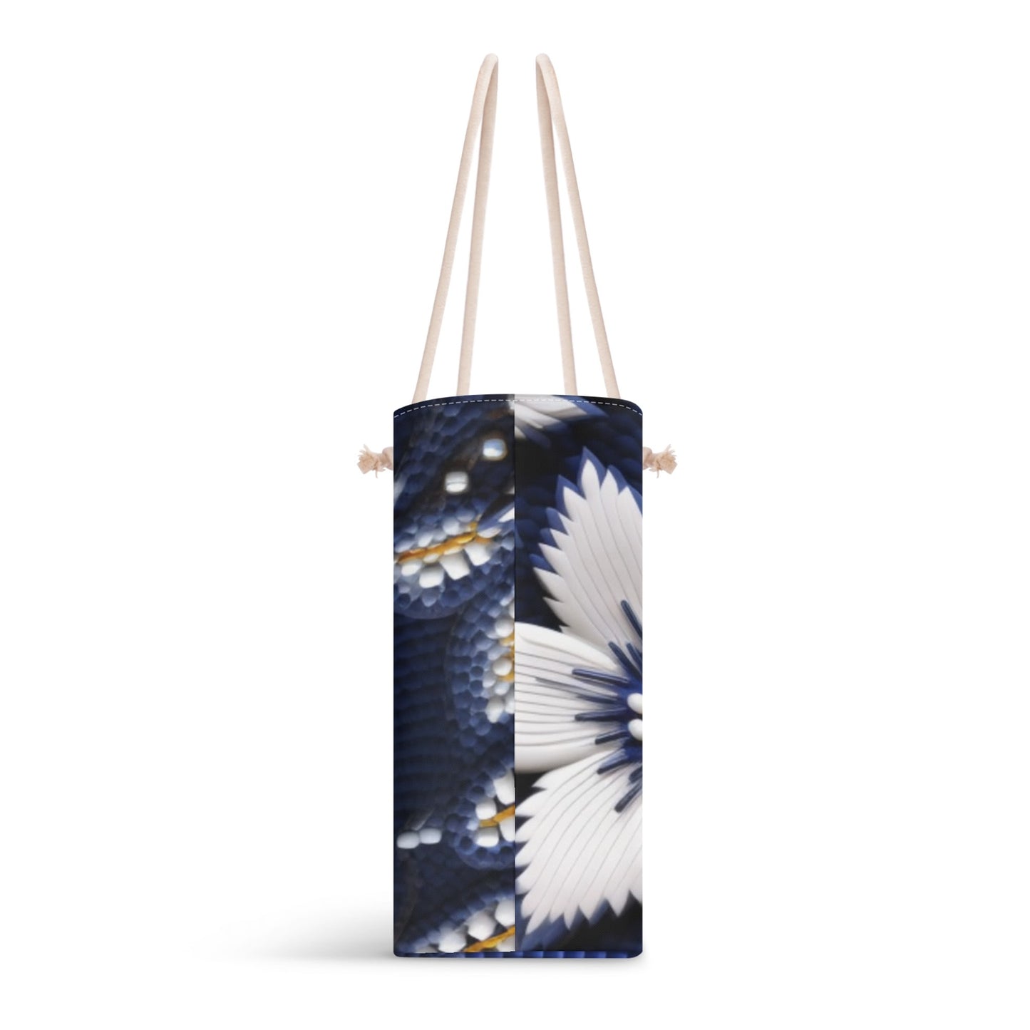 Winter Flower Beaded Weekender Tote Bag