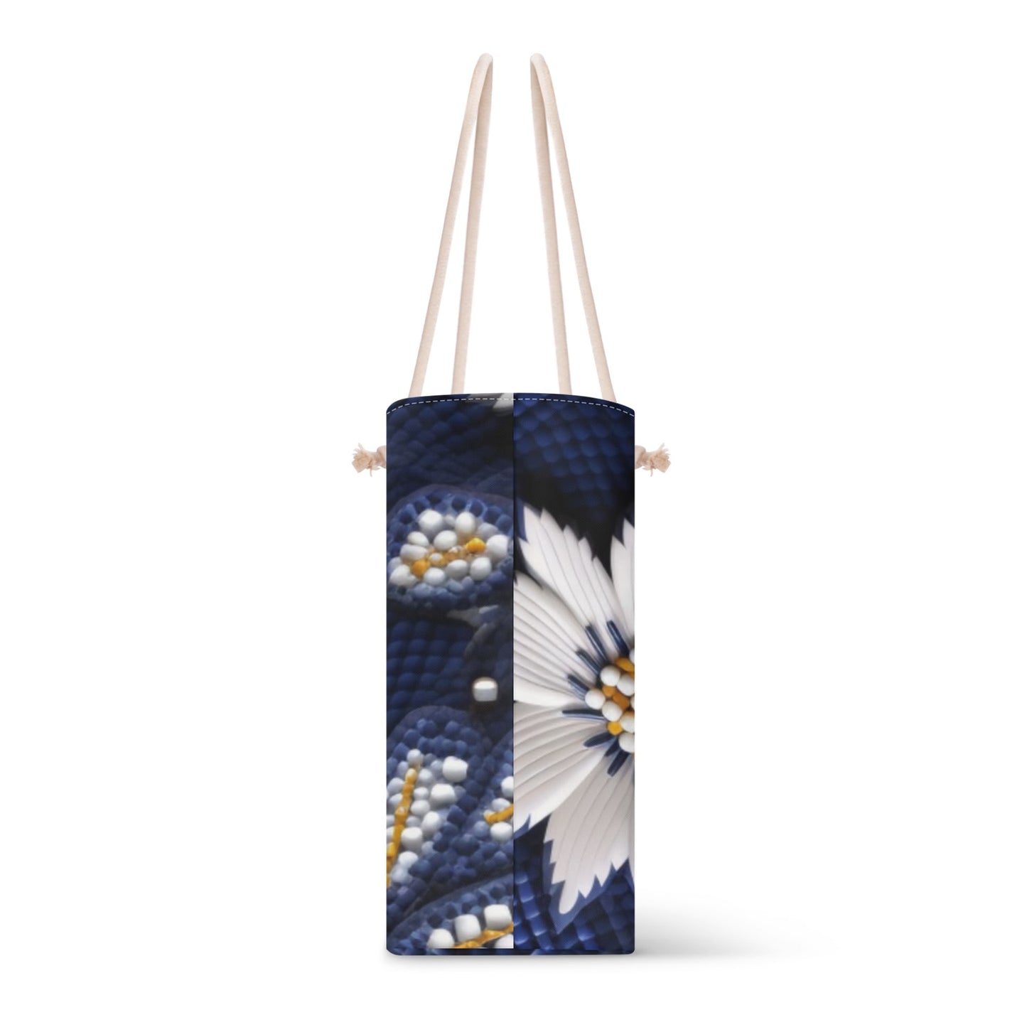 Winter Flower Beaded Weekender Tote Bag