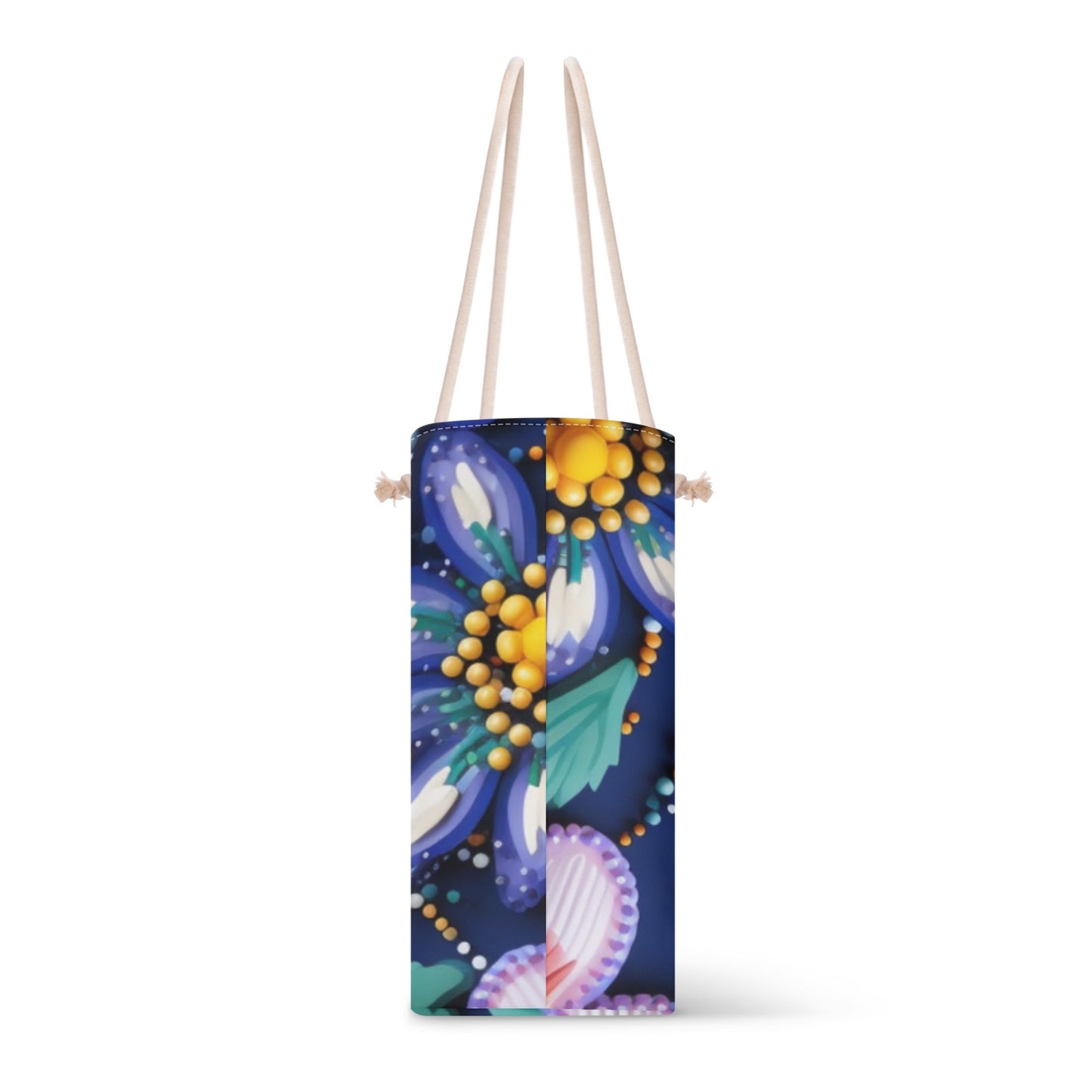 Spring Flower Beaded Weekender Tote Bag