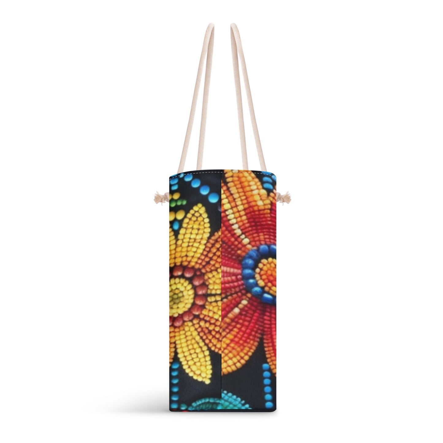 Summer Flower Beaded Weekender Tote Bag