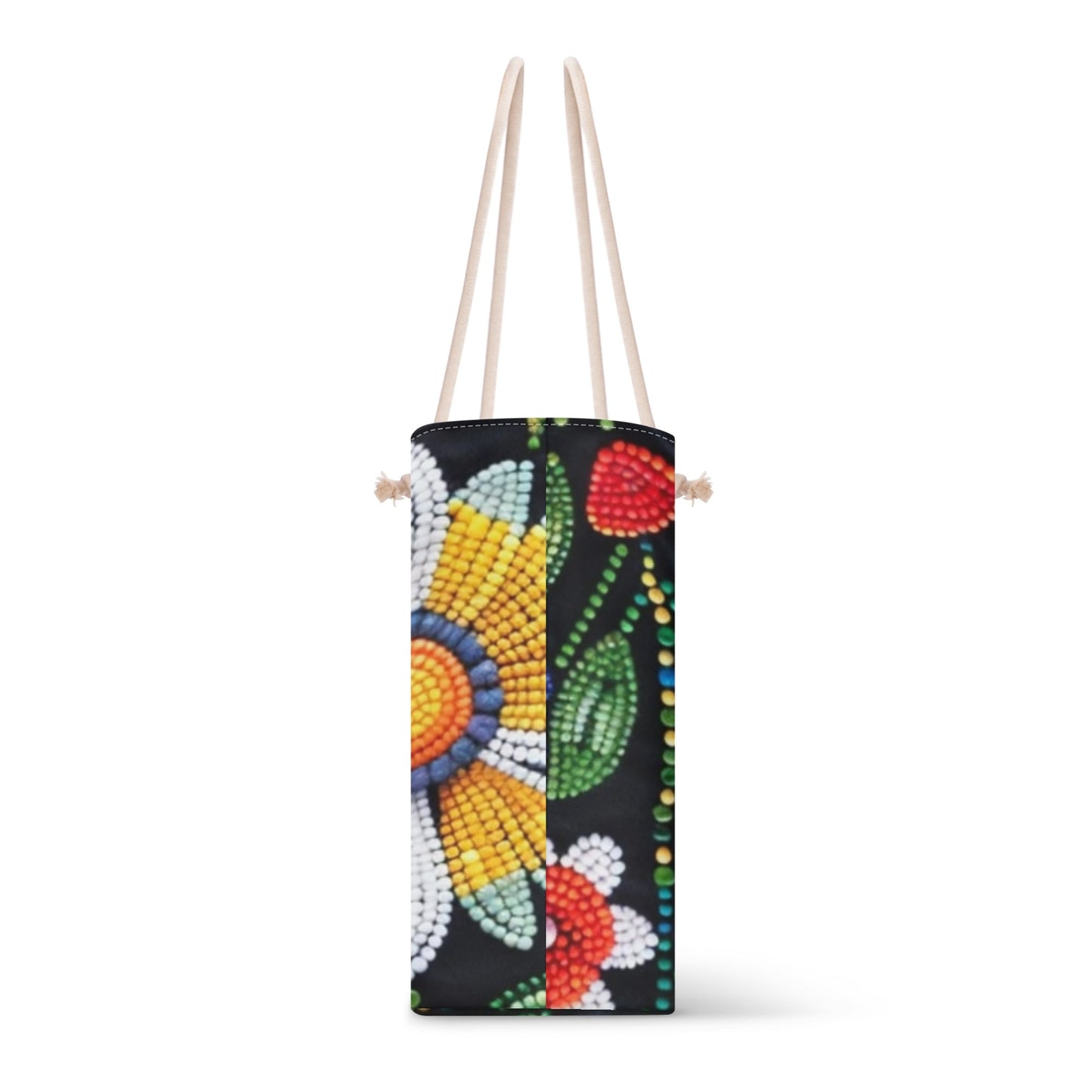 Summer Flower Beaded Weekender Tote Bag