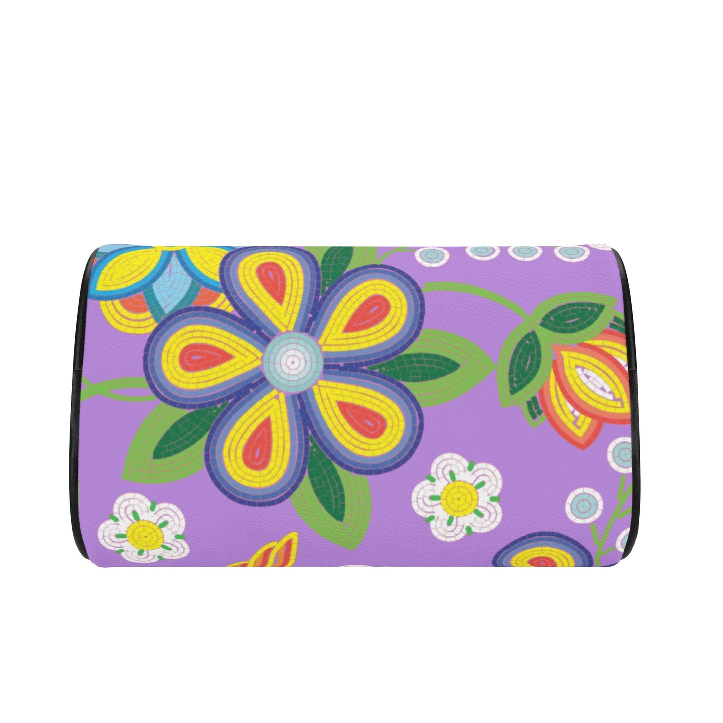 Métis Lavender Floral Beaded Mini Boston Bag