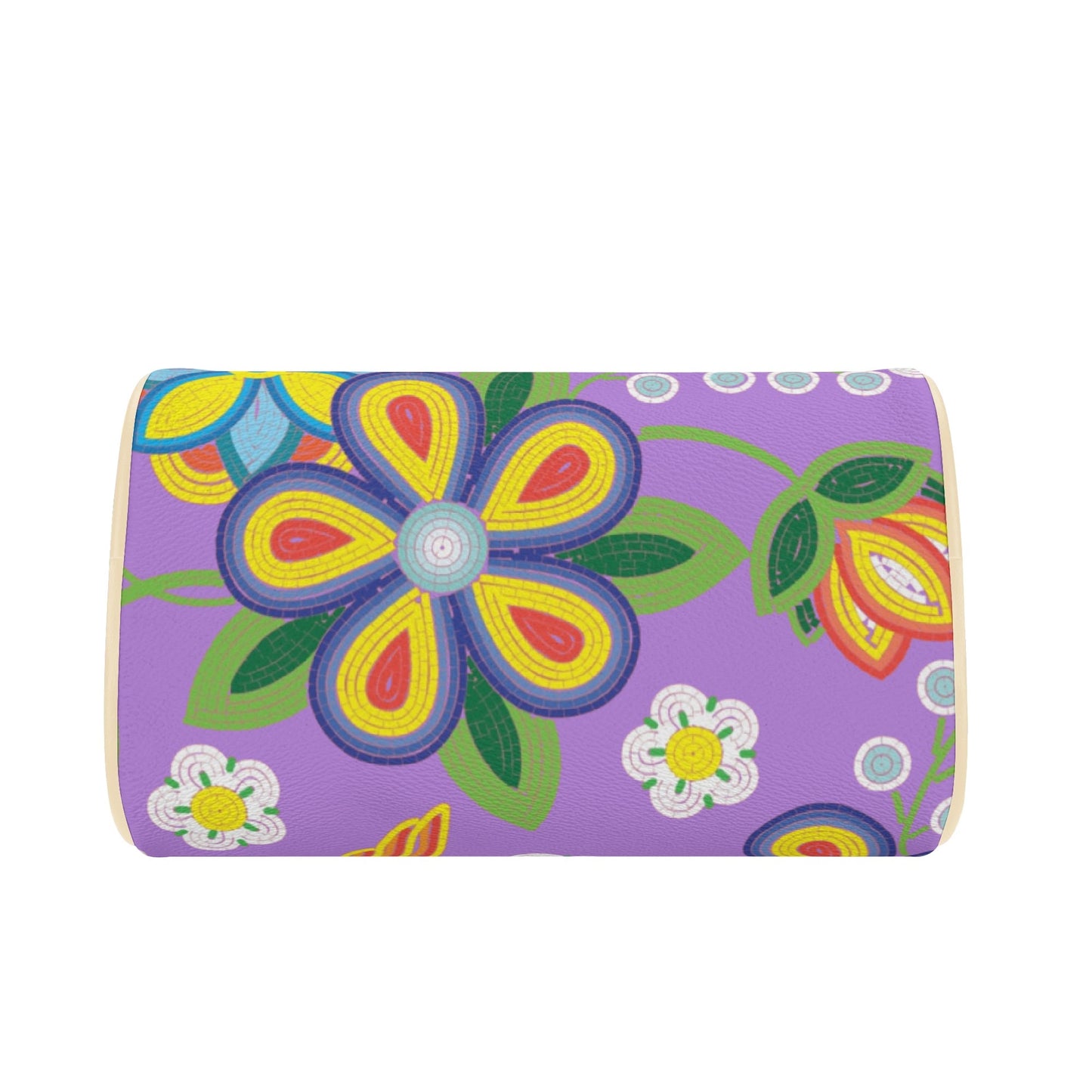 Métis Lavender Floral Beaded Mini Boston Bag