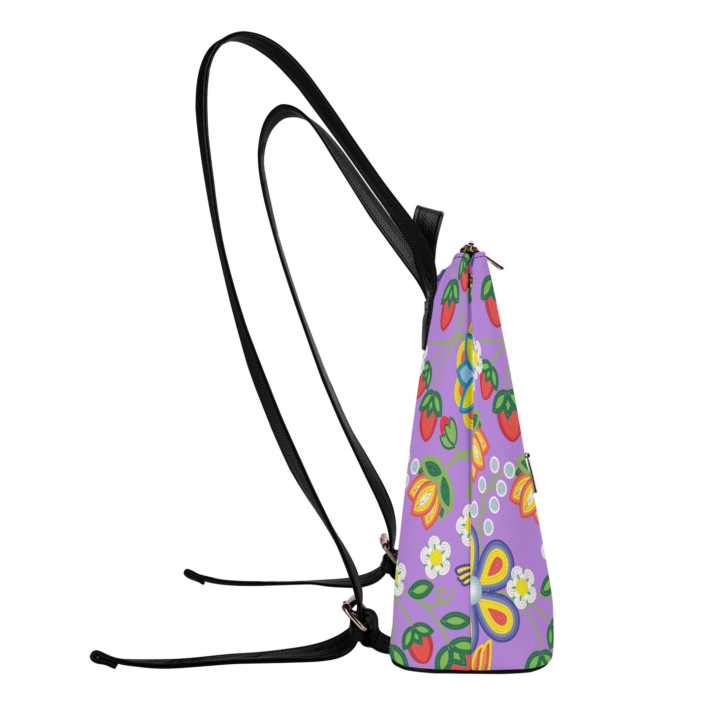 Métis Lavender Floral Beaded Leisure Backpack