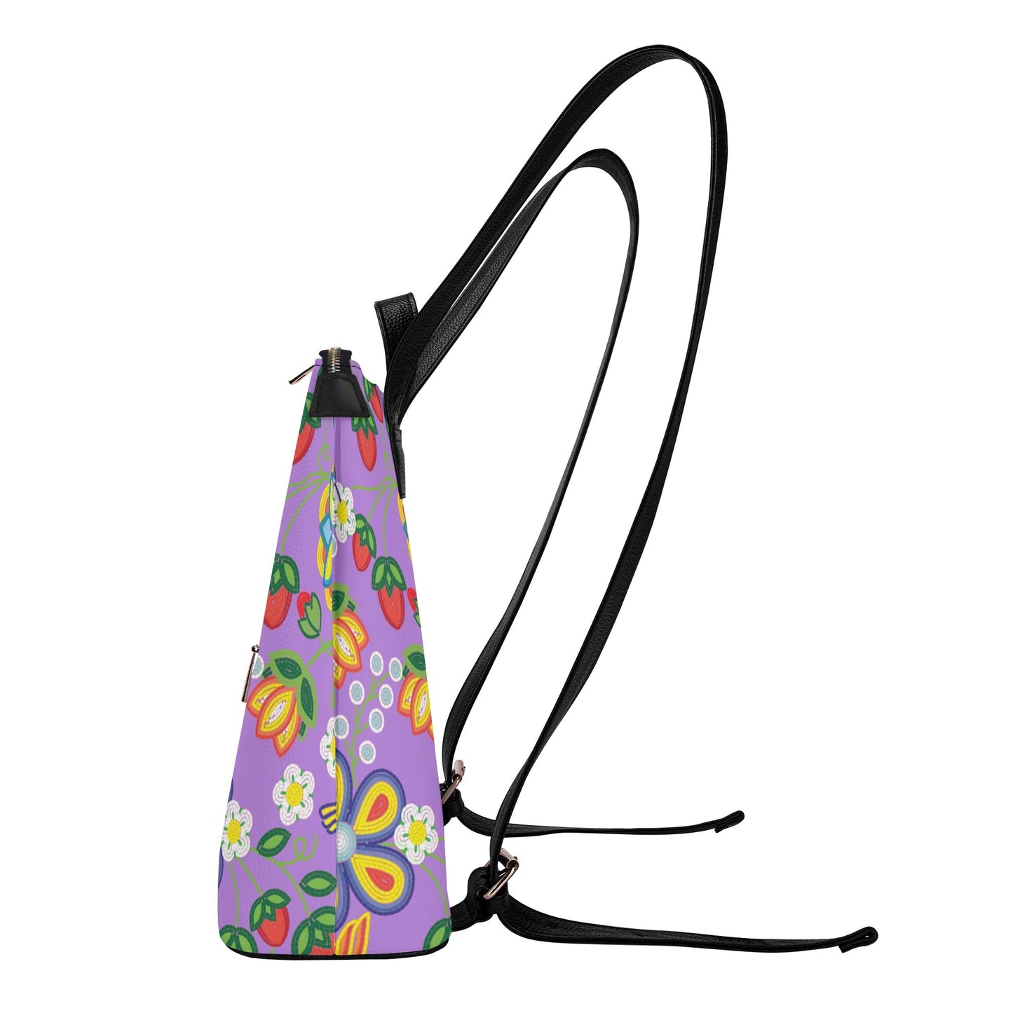 Métis Lavender Floral Beaded Leisure Backpack