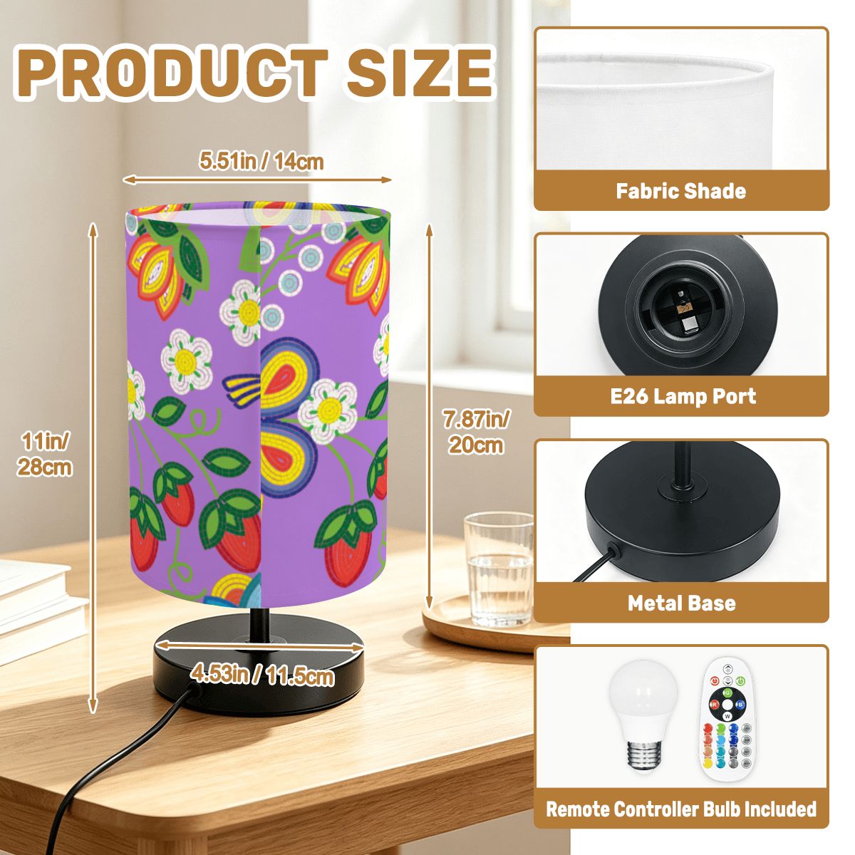 Lavender Meadow Ambient Table Lamp