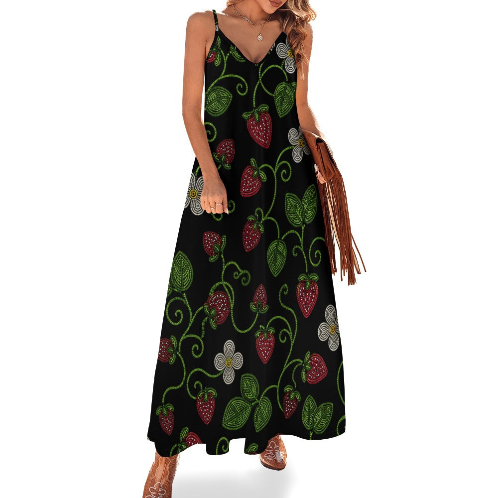 Wild Strawberry Maxi Dress