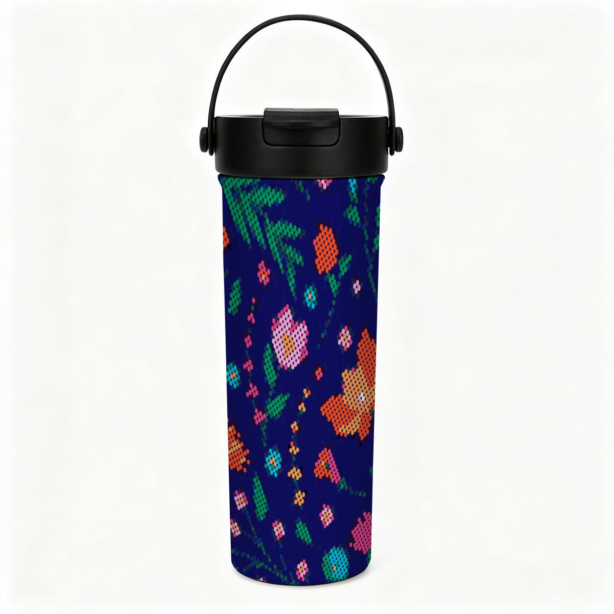 Métis Floral Dotted Tea Infuser Tumbler – 20 oz
