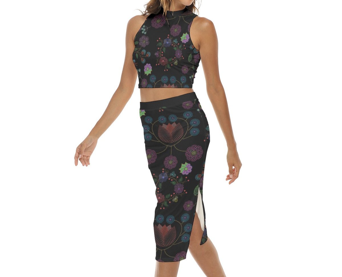 Women's Métis Floral Dotted Pencil Skirt Set