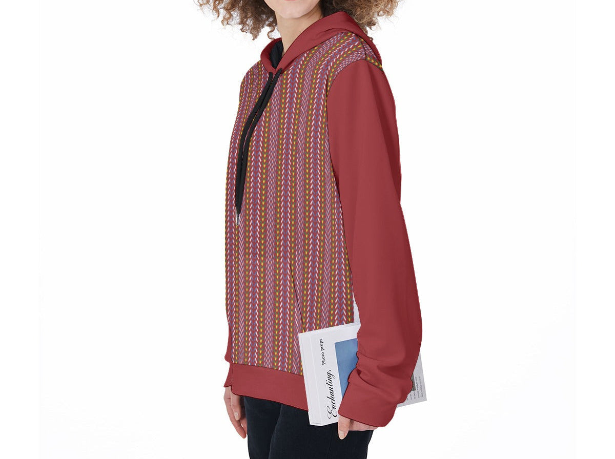 Métis Sash Print Fleece Hoodie