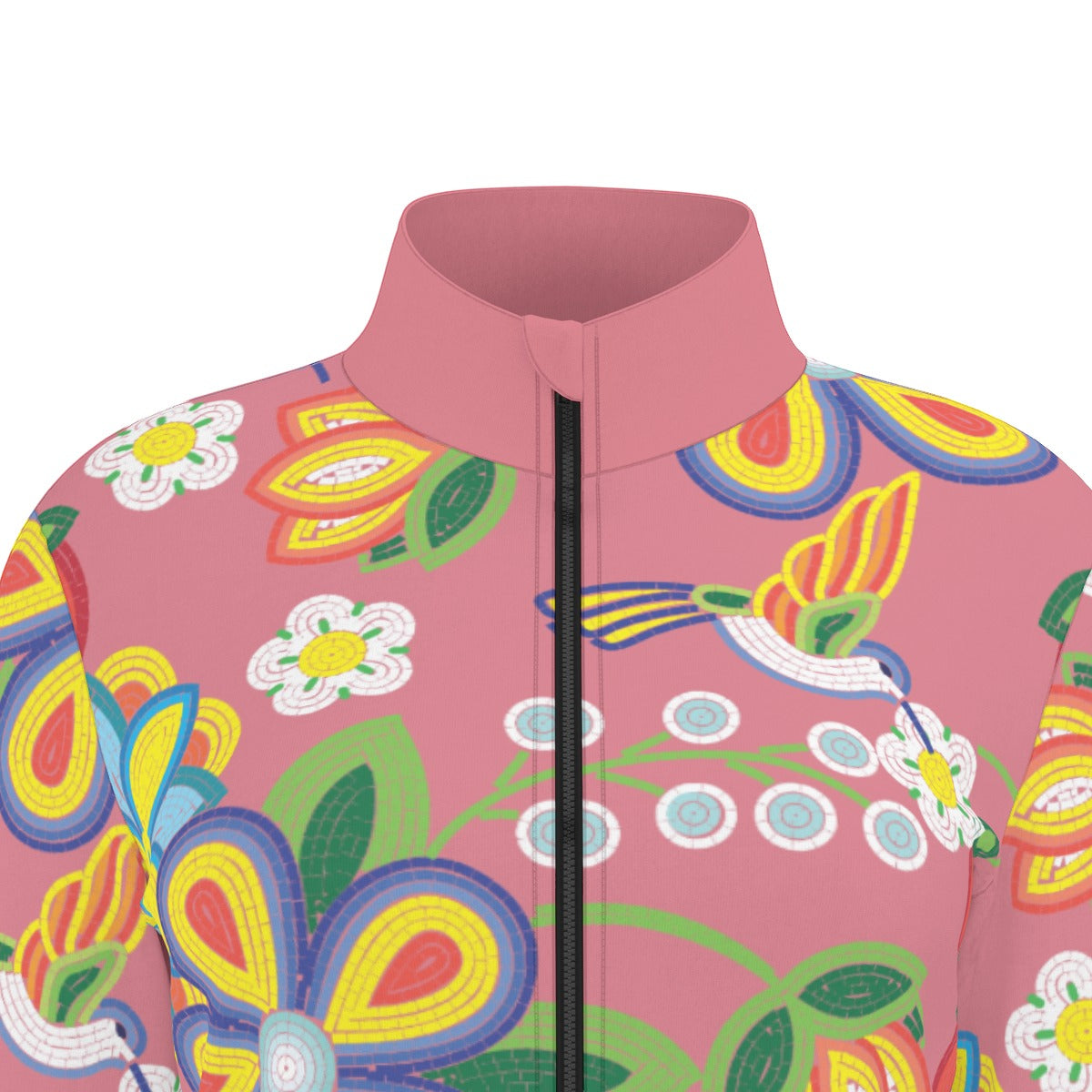 Métis Floral Beaded Thumbhole Light Jacket