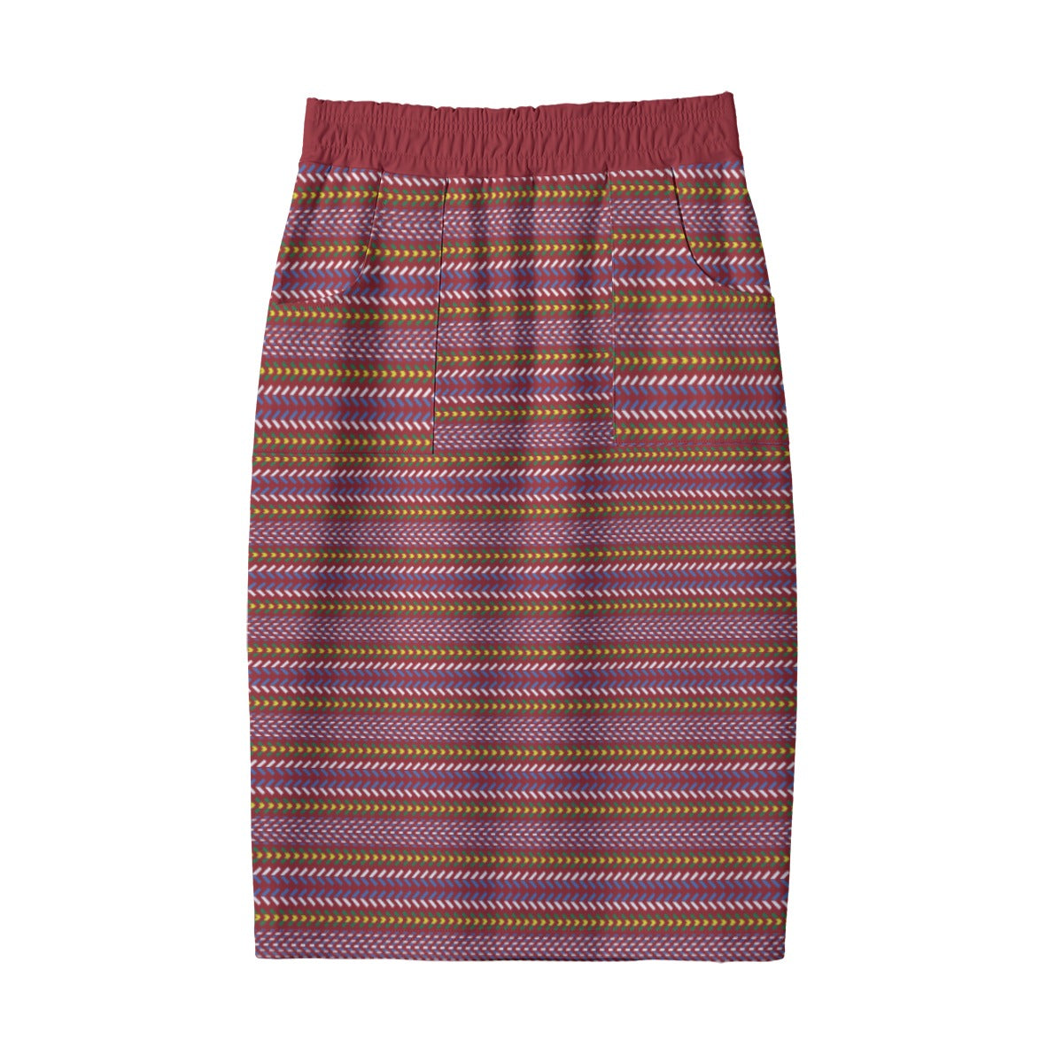 Métis Sash Print Pencil Skirt