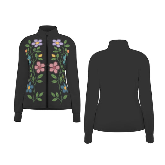 Métis Dotted  Floral Thumbhole Light Jacket