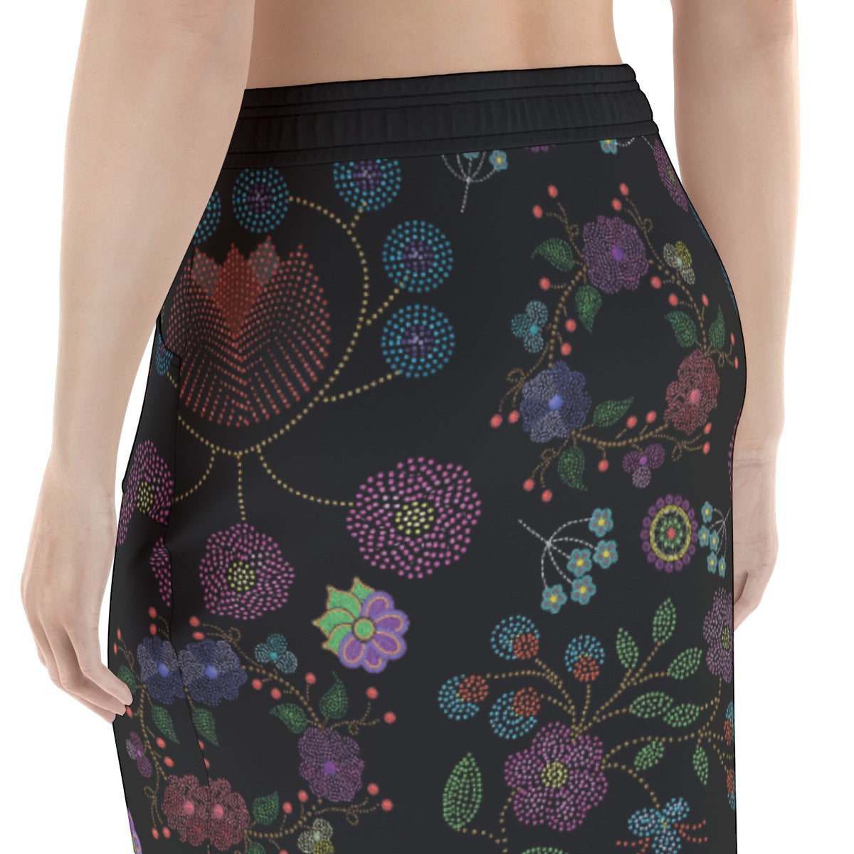 Women's Métis Floral Dotted Hip Skirt