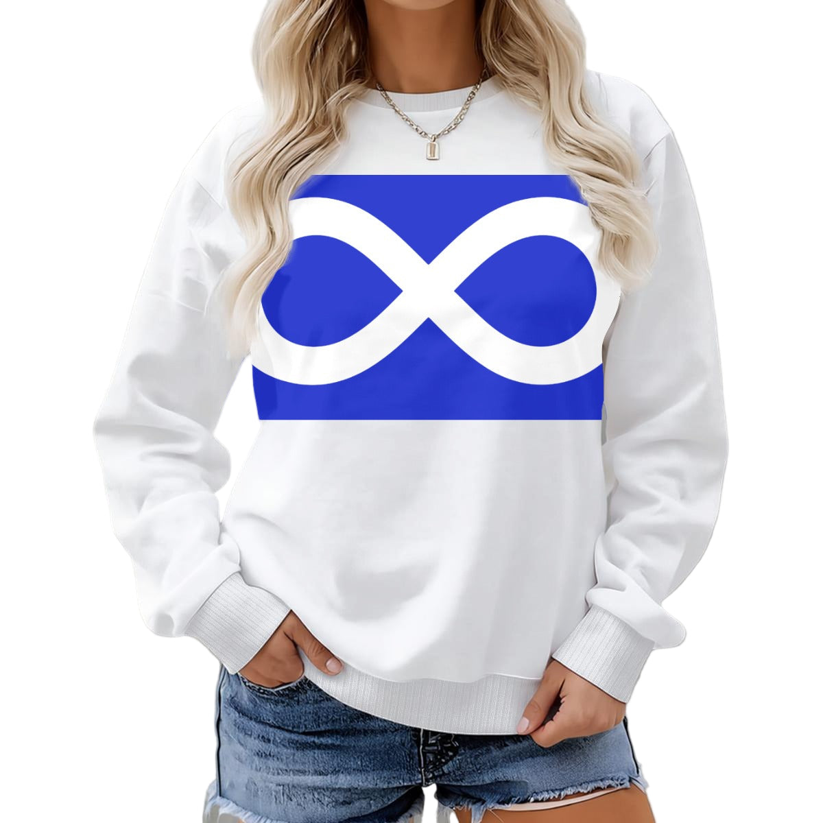 Métis Infinity Flag Fleece Crew Neck Sweatshirt