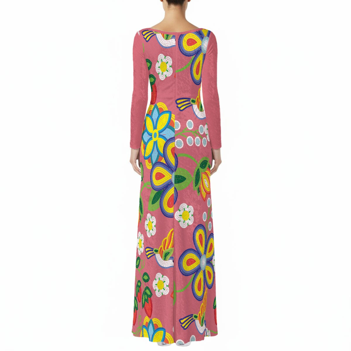 Métis Floral Beaded Velvet Maxi Dress