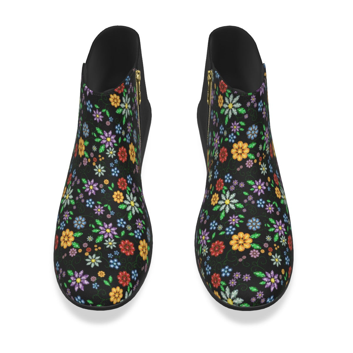 Women's Métis Inspired Floral Beaded Ankle Boot