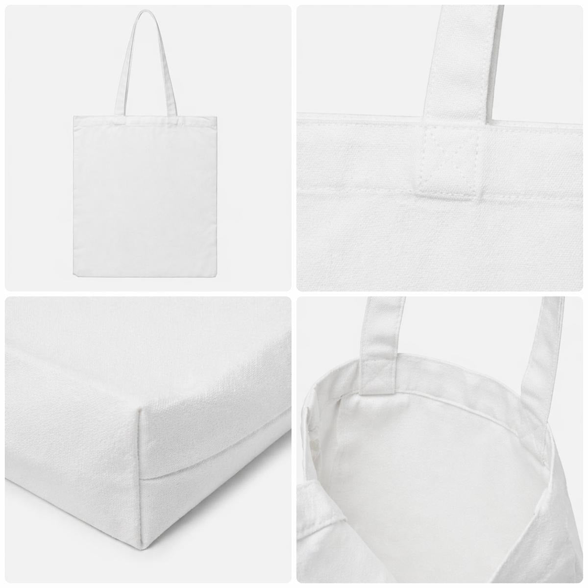 Floral Infinity Canvas Tote Bag