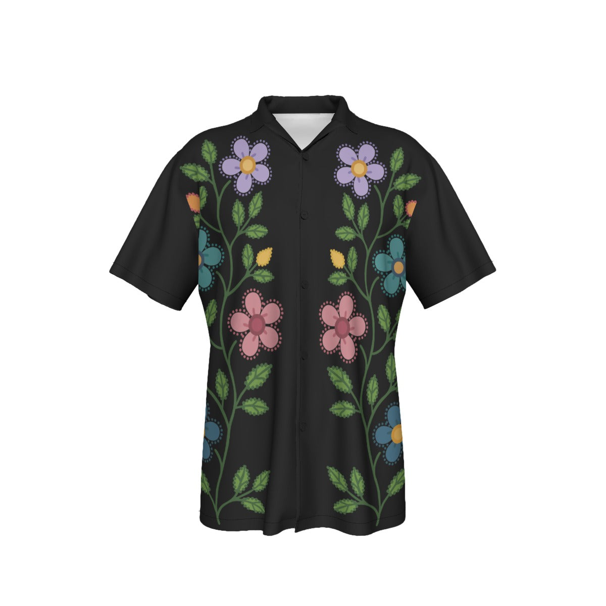 Métis Dotted Floral Hawaiian Shirt
