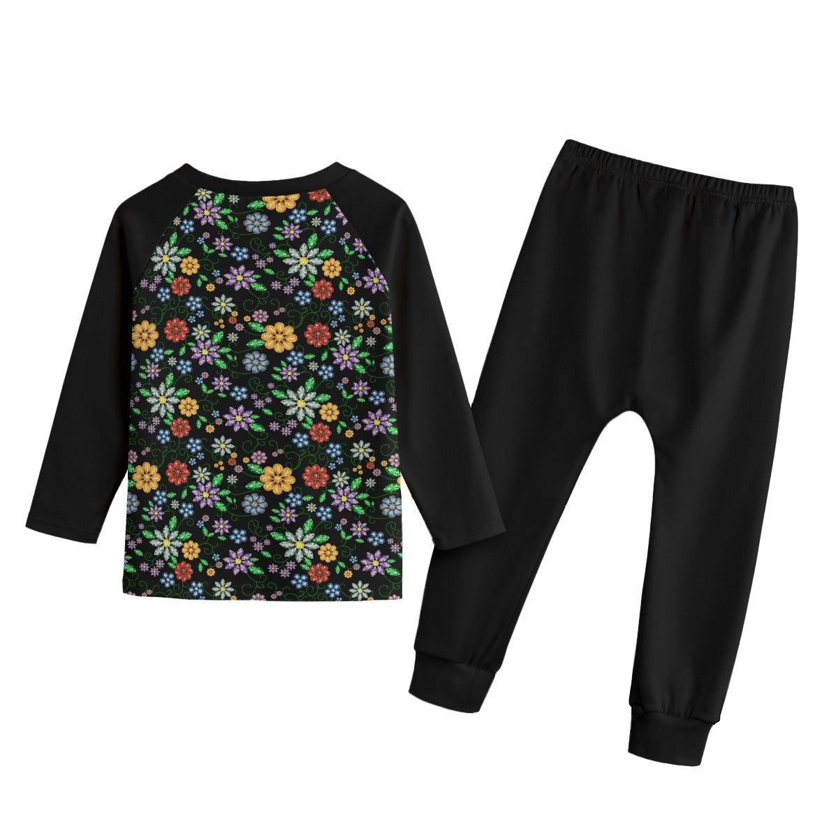 Métis Inspired Floral Beaded Fleece Set