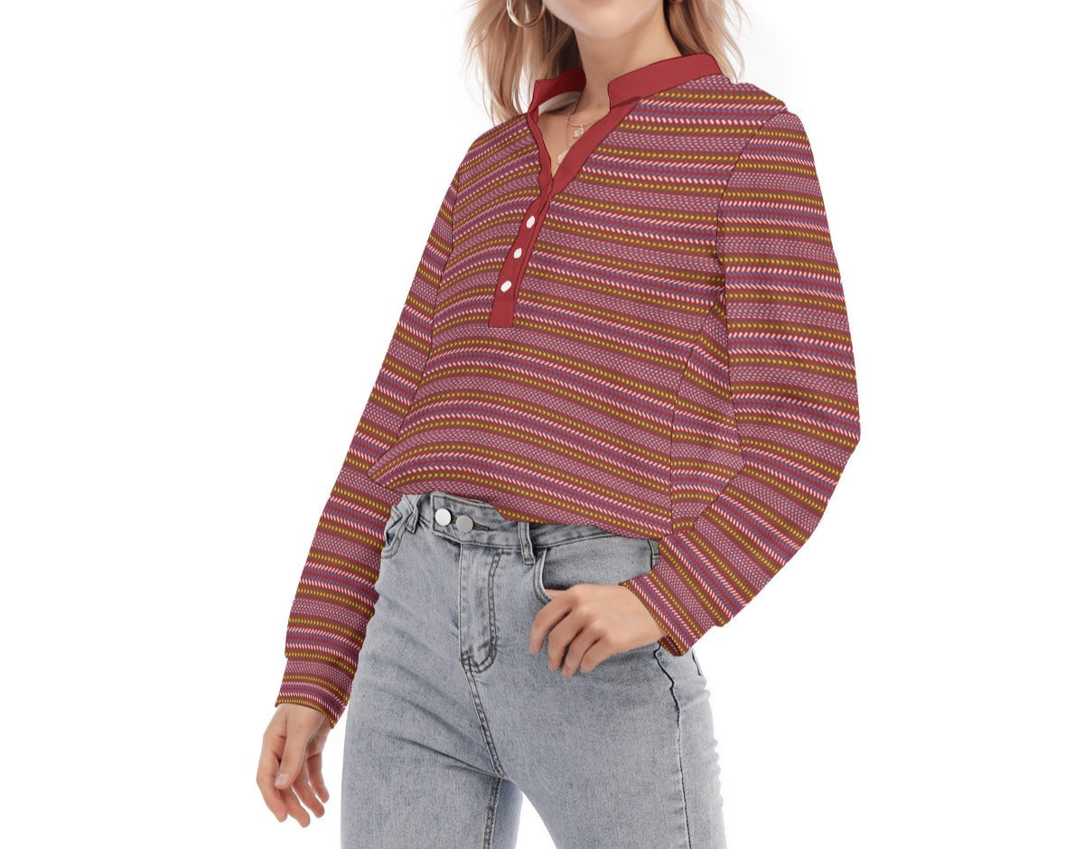 Métis Sash Long Sleeve Blouse