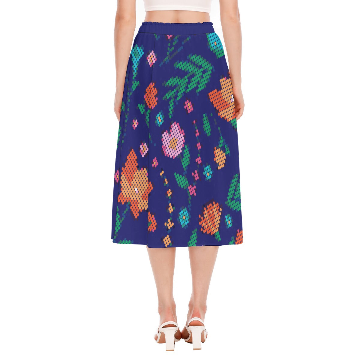 Métis Digital Dotted Floral Skirt