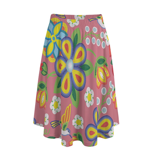 Women's Métis Floral Beaded Mid Skirt