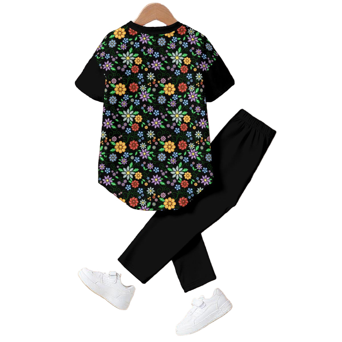 Métis Inspired Floral Beaded Set