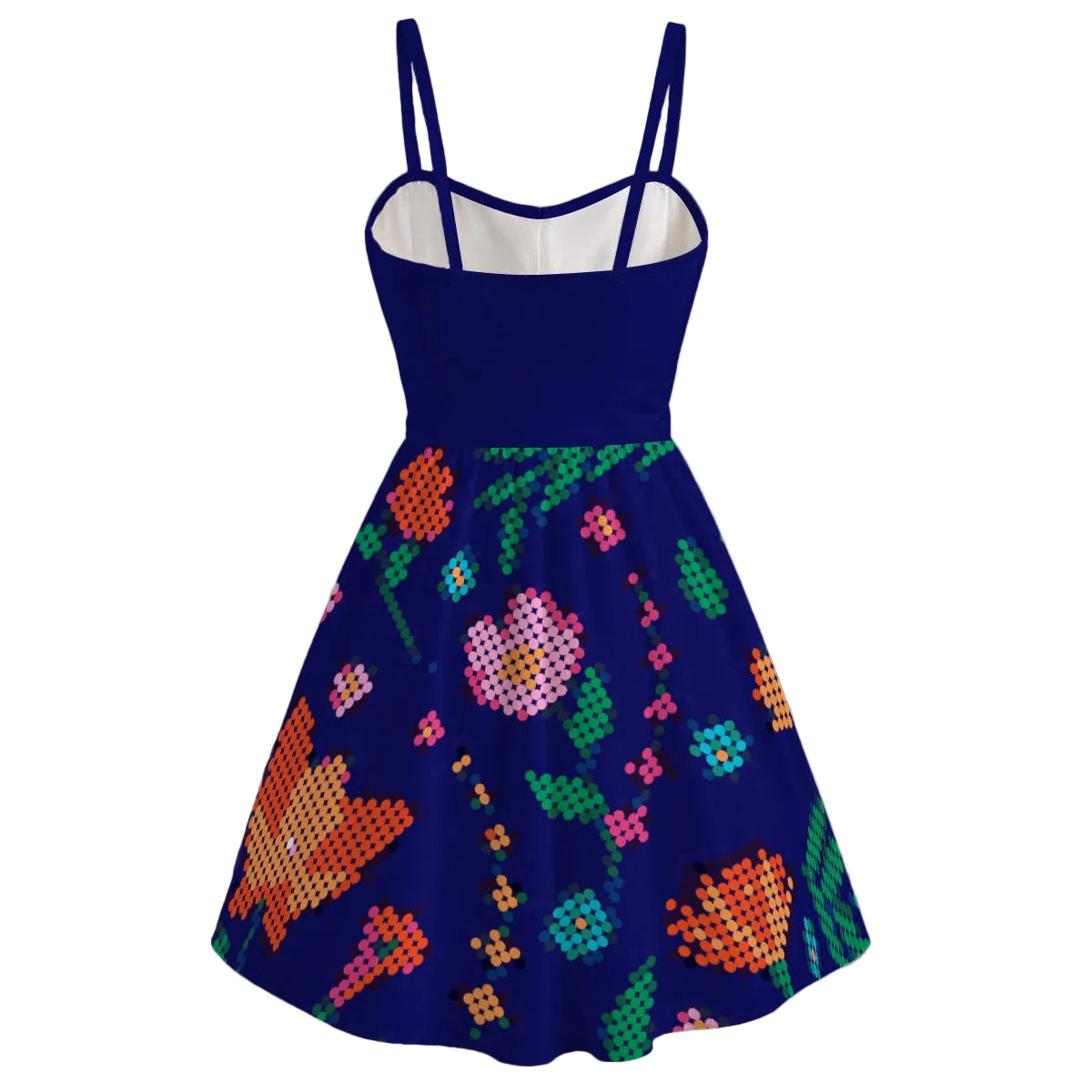 Métis Dotted Floral Spaghetti Strap Dress