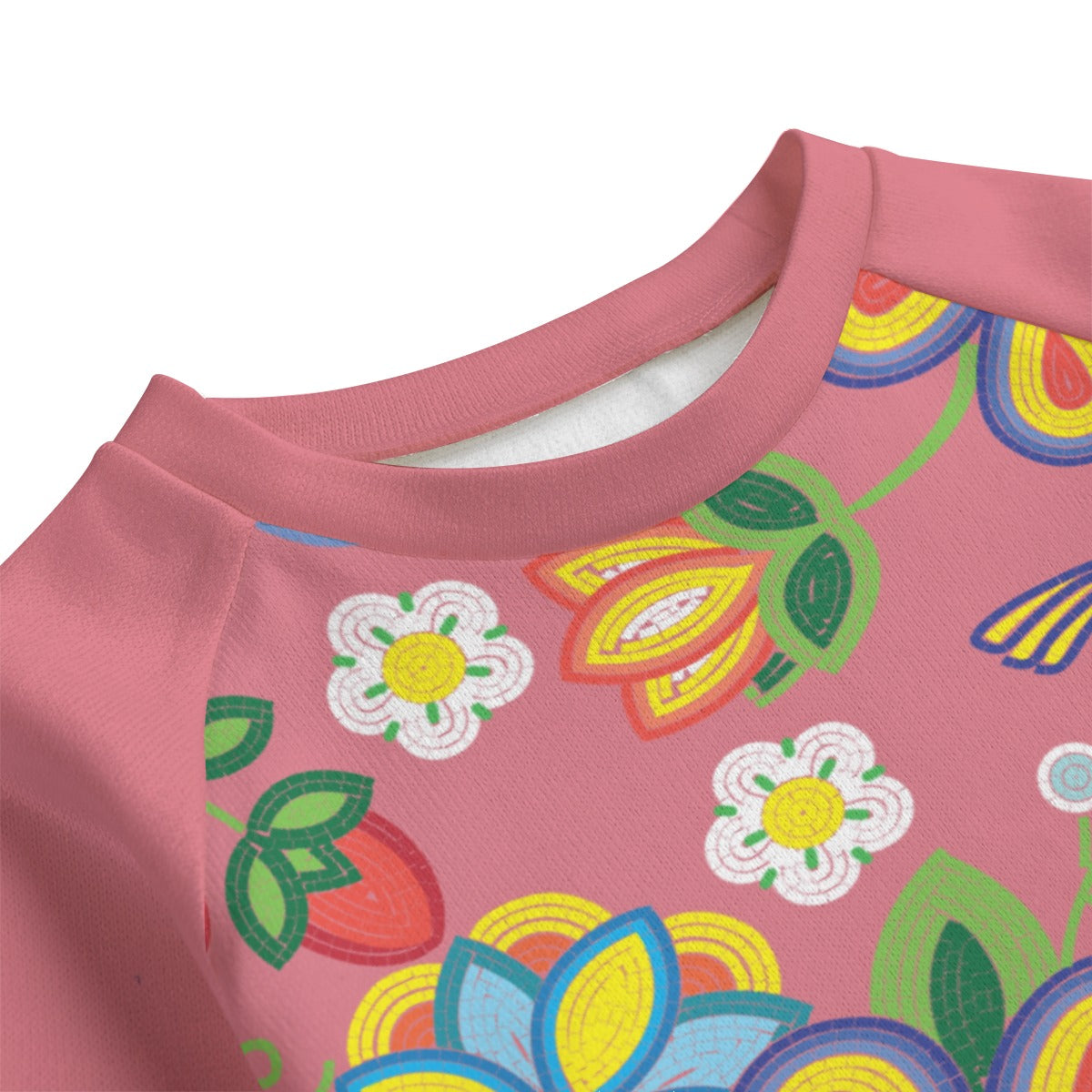 Métis Floral Beaded Fleece Set