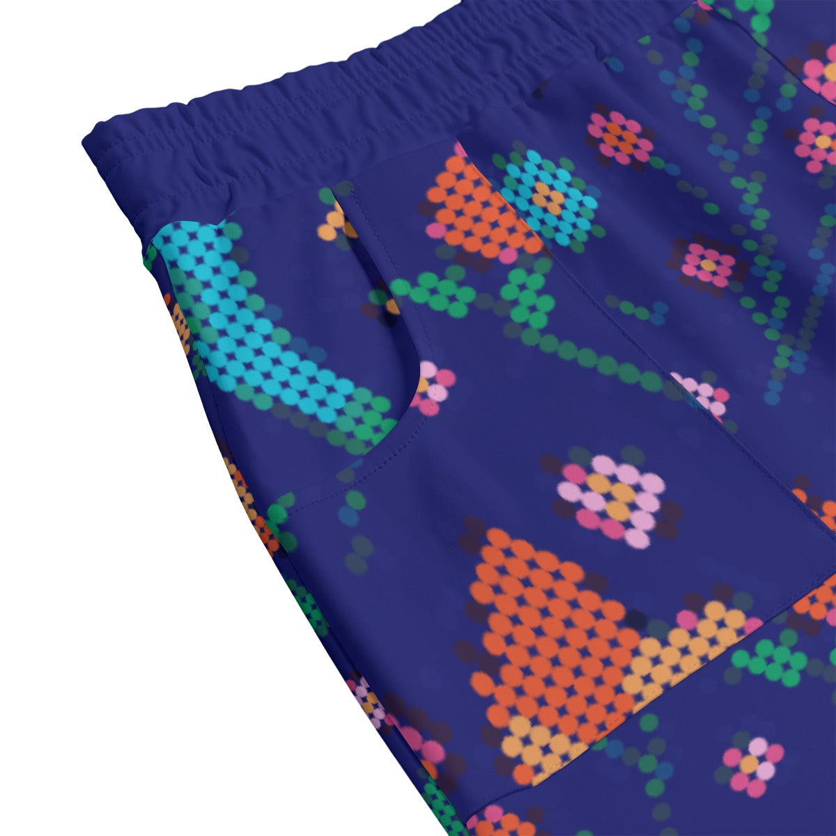 Métis Dotted Floral Pencil Skirt
